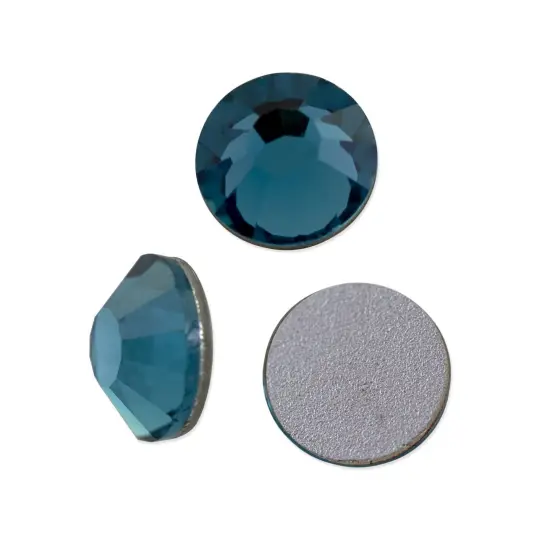 Preciosa Crystal VIVA12 Flat Back Rhinestone 3mm (SS12) Indicolite (Package of 50) {1}