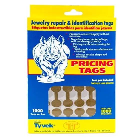 Jewelry Price Tags - Round Gold (Package of 1000) {1}