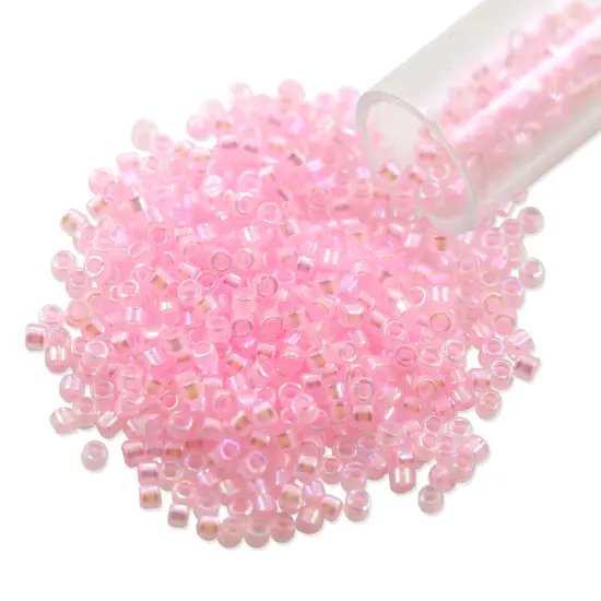 Miyuki Delica Seed Bead 11/0 Transparent Cotton Candy AB {1}