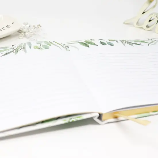 bloom daily planners Guest Book, 7" x 9", Eucalyptus {4}