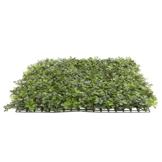 Modern 20" Boxwood Square Set, 4 Pieces - Green Indoor/Outdoor Decorative Plant, Ideal for Contemporary Home and Garden Enhancement, Floral Home by Artificial Flowers {1}