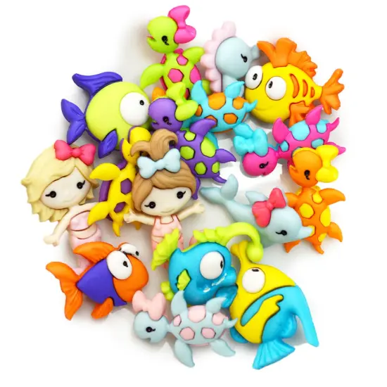 Dress It Up Buttons Mermaids, Turtles, and Fish Embellishments {1}