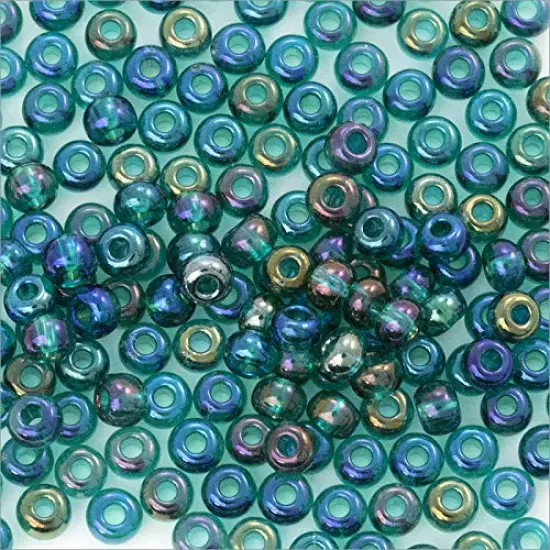 Czech Seed Beads - 6/0 Emerald AB (10 Grams) {2}
