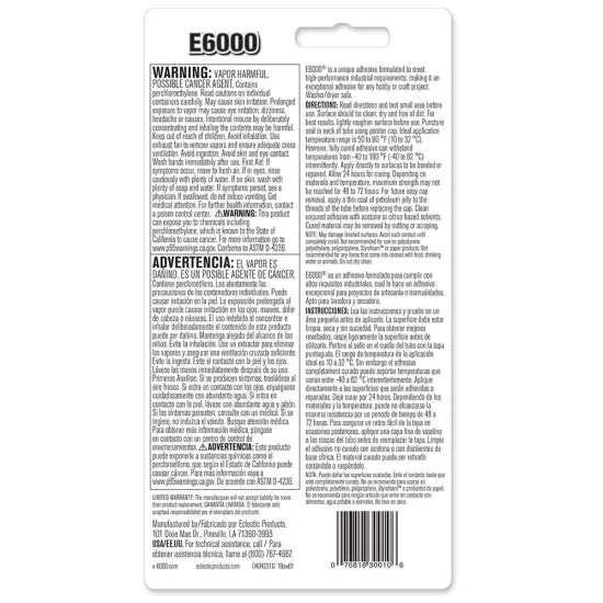 E6000 230010 Craft Adhesive, 3.7 Fluid Ounces {2}