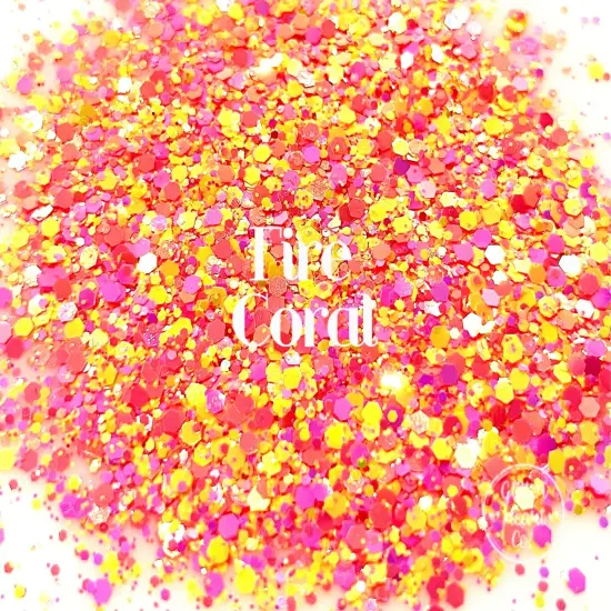 Polyester Glitter - Fire Coral by Glitter Heart Co.&trade; {3}