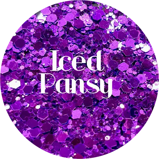 Polyester Glitter - Iced Pansy by Glitter Heart Co.&trade; {1}