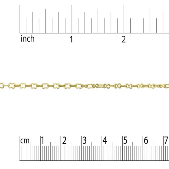 JewelrySupply 3mm Satin Hamilton Gold Plated Krinkle Link Chain (Priced per Foot) {2}