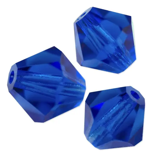 Preciosa Crystal Bicone Bead 6mm Capri Blue (Package of 40) {1}