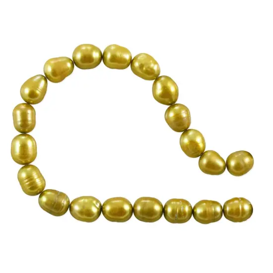 Freshwater Rice Pearl Gold 7-8mm (16" Strand) {1}