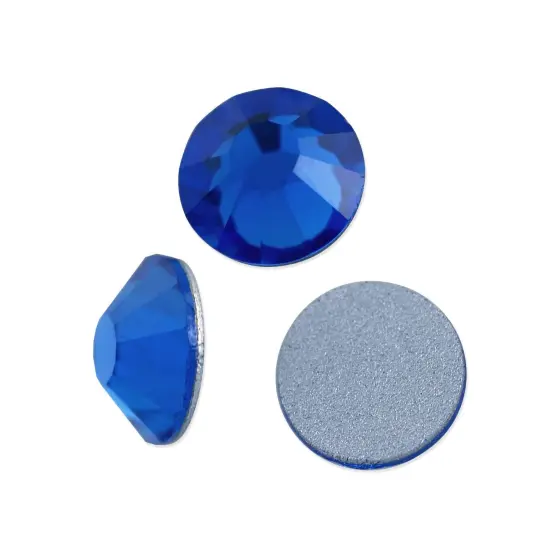 Preciosa Crystal VIVA12 Flat Back Rhinestone 4.7mm (SS20) Capri Blue (Package of 50) {1}