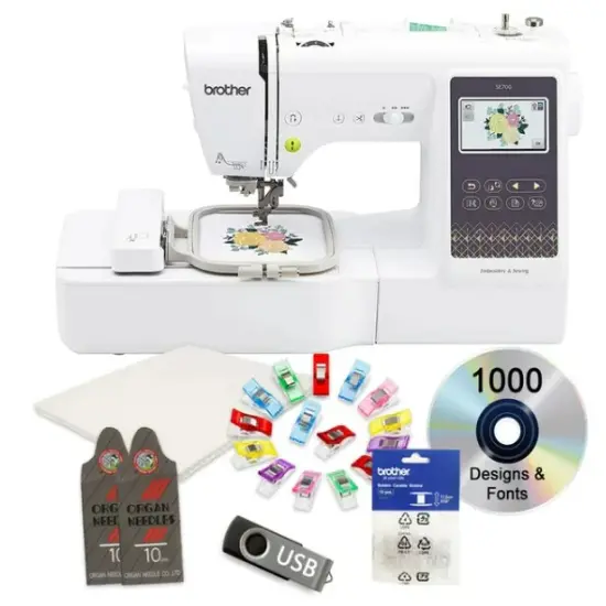 Brother SE700 Sewing and Embroidery Machine 4x4 With $199 Bonus Bundle {1}