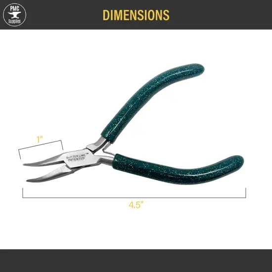 4-1/2" Glitter Line Bent Nose Plier Pliers Jewelry Making Wire Metal Forming Shaping Tool {5}