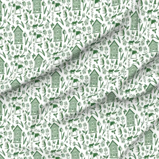 Various Fabrics by the Yard or Fat Quarter Garden Floral Dog Cat Country Rustic Nature Farm Animal Custom Printed Fabric by Spoonflower {6}