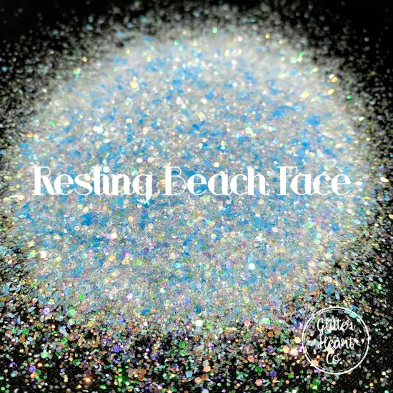 Polyester Glitter - Resting Beach Face by Glitter Heart Co.&trade; {3}