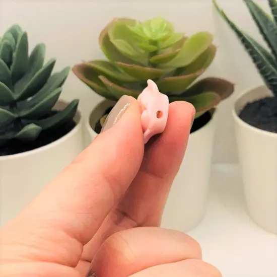 4, 20 or 50 Pieces: Light Pink Chunky Rose Flower Beads {4}