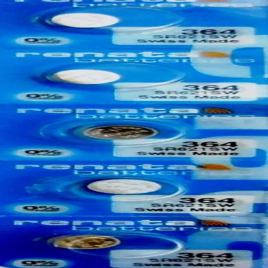 Pkg/5 Type 364 Renata Swiss Watch Batteries {1}