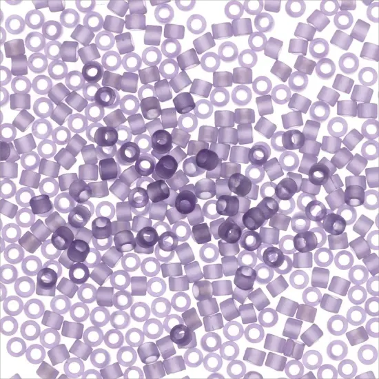 Miyuki Delica Seed Bead 11/0 Matte Transparent Purple {2}
