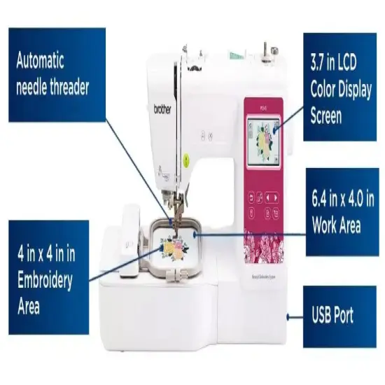 Brother PE545 Embroidery Machine 4x4 With SABESBLUE Software and $199 Bonus Bundle {3}