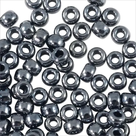 Miyuki Round Rocaille Seed Bead 8/0 Gunmetal Grey {3}
