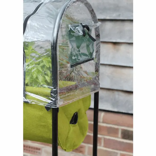 Tierra Garden Easy Table Garden, 2 Vigoroot Planter Troughs, Hidden Self-Watering Reservoir, Protective Poly Cover {6}