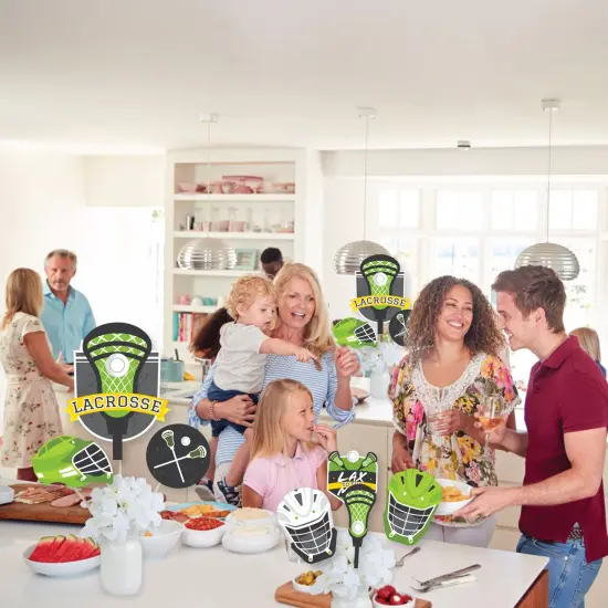 Big Dot of Happiness Lax to the Max Lacrosse Party Centerpiece Sticks Showstopper Table Toppers 35 Pieces {6}