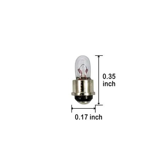 10PK - GE 685 - 28706 5w 5v T1 C-2R Sx4s4 Base Low Voltage Automotive Bulb {2}