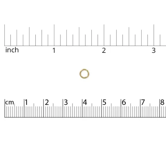 5.8mm 14 Karat Solid Yellow Gold Open Jump Ring {2}