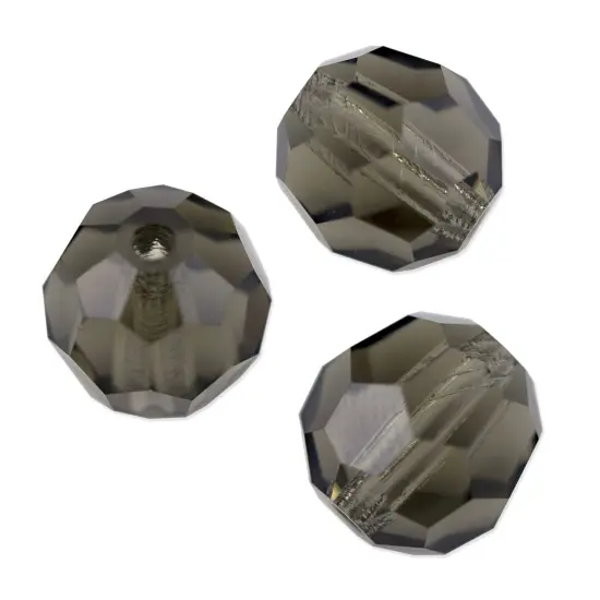 Preciosa Crystal Round Bead 4mm Black Diamond (Package of 20) {1}