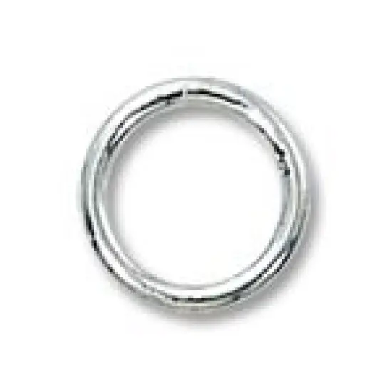 JewelrySupply Jump Ring Round Closed 8mm Sterling Silver (1-Pcs) {1}
