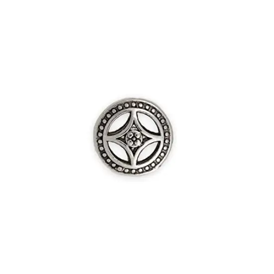 17x8mm Four Point Star Pewter Bead {1}