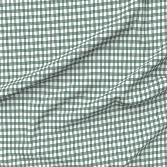 Various Fabrics by the Yard or Fat Quarter Green Plaid Country Gingham Check Large Picnic Moss Cottagecore Custom Printed Fabric by Spoonflower {6}