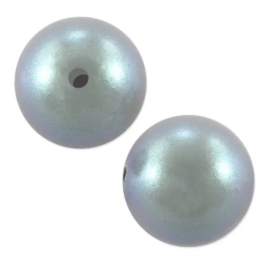 Preciosa Crystal Nacre Round Pearl 4mm Pearlescent Grey (Package of 40) {1}