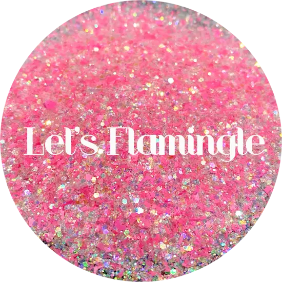 Polyester Glitter - Let's Flamingle by Glitter Heart Co.&trade; {1}