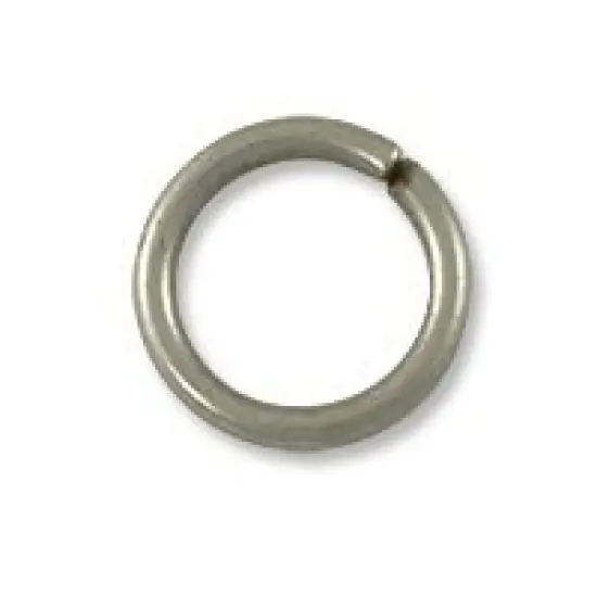 JewelrySupply Jump Ring - Open 8mm Antique Silver Plated (50-Pcs) {1}