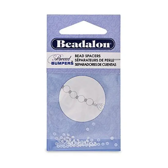 JewelrySupply Bead Bumpers 2mm Clear (50-Pcs) {2}