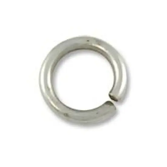 JewelrySupply Jump Ring - Open 5mm Antique Silver Plated (100-Pcs) {1}