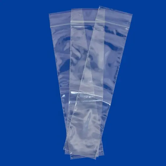 Clear Plastic Reclosable Zipper Bags 2x8 (Package of 100) {2}