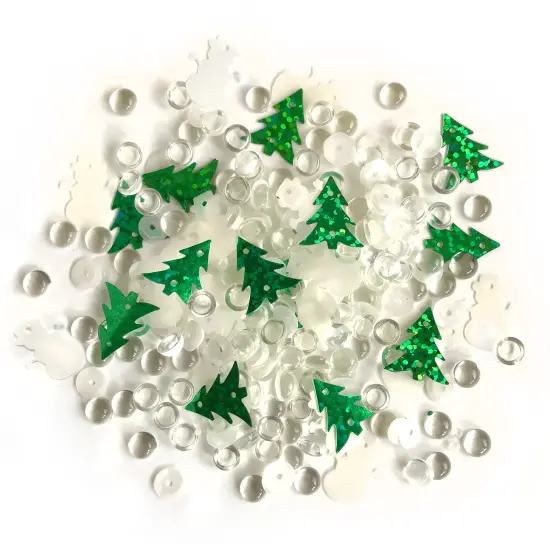 Buttons Galore Sparkletz DIY Craft Embellishments 30 Grams - 3 Packs of Winter Wonder {1}
