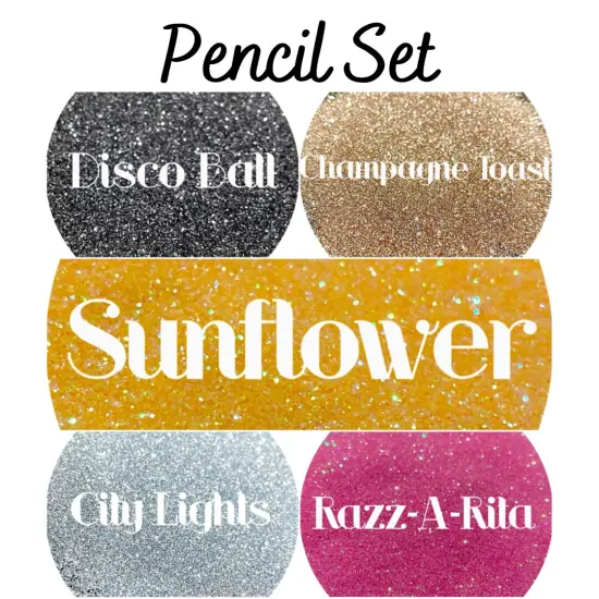 Glitter Pencil Set by Glitter Heart Co.&trade; {1}