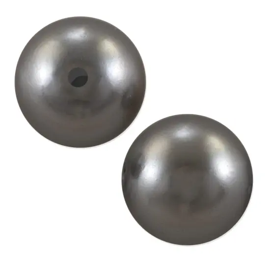 Preciosa Crystal Nacre Round Pearl 4mm Dark Grey (Package of 40) {1}