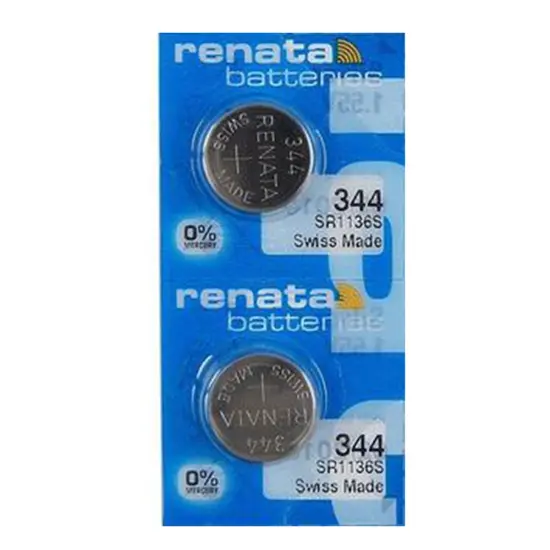 #344 Renata Watch Batteries 2Pcs {1}