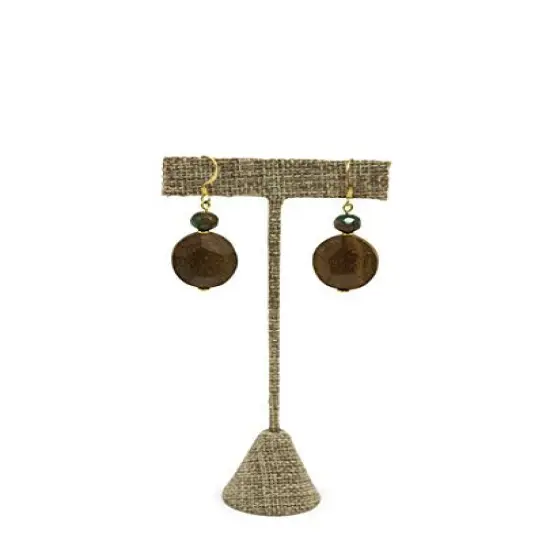 Earring Jewelry Display T-Bar 5-1/2" - Burlap {2}