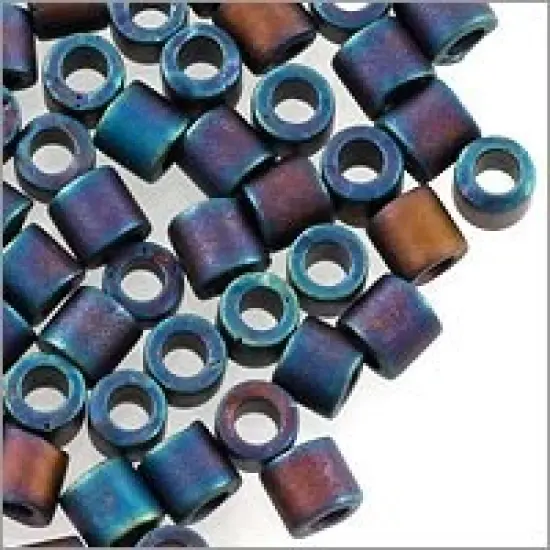 Miyuki Delica Seed Bead 8/0 Metallic Matte Blue AB {2}