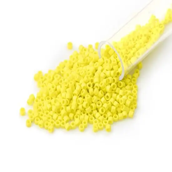 Miyuki Delica Seed Bead 11/0 Opaque Yellow {1}