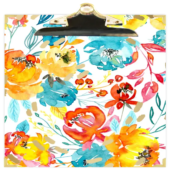 bloom daily planners Clipboard, 9" x 12.5", Happy Blooms {1}