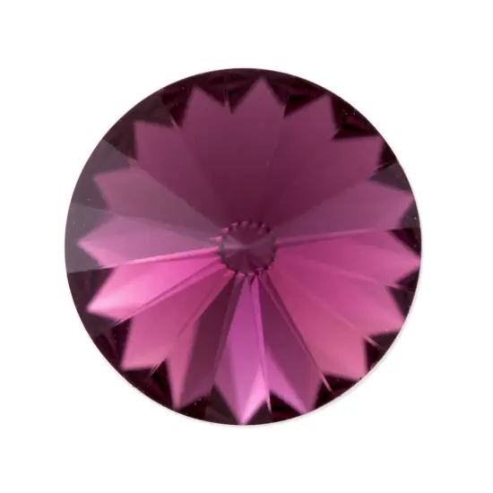 Preciosa Crystal Maxima 12mm Amethyst Rivoli (Package of 1) {1}