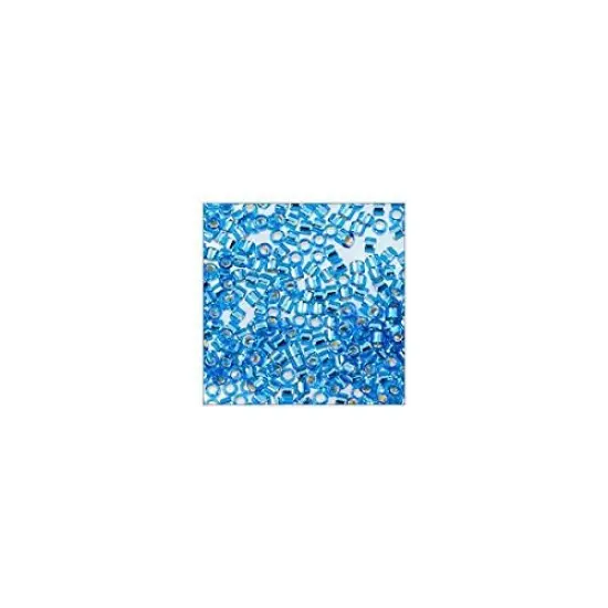 Miyuki Delica Seed Bead 11/0 Silver Lined Capri Blue {2}