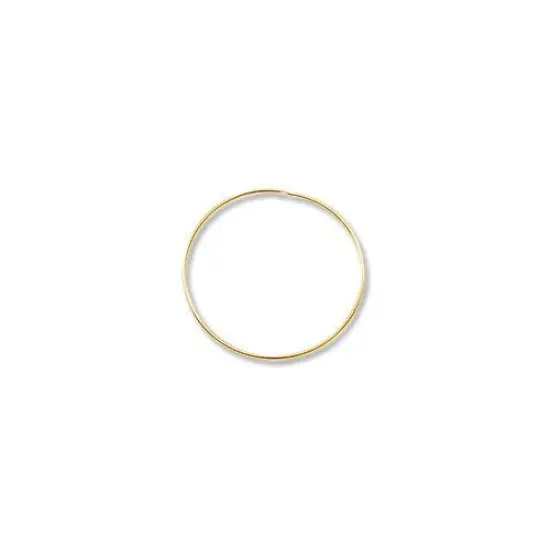 JewelrySupply Wire Hoop 1" Gold Plated (6-Pcs) {1}