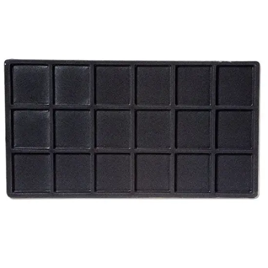 Flocked Insert Standard Size 3x6 Black {1}