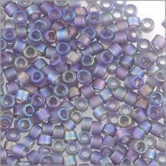 Miyuki Delica Seed Bead 11/0 Matte Transparent Dark Amethyst AB {2}
